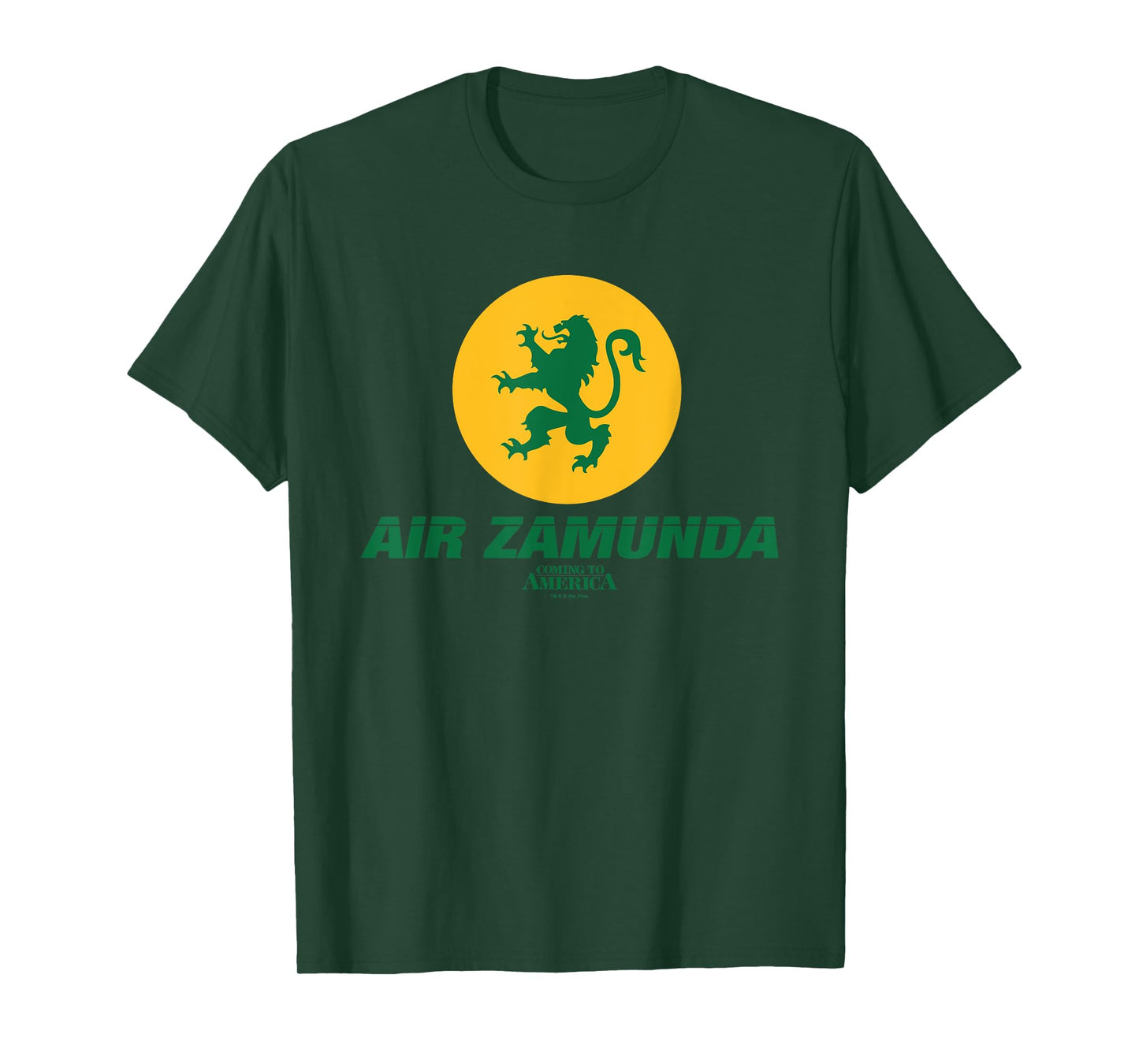 Coming To America Air Zamunda Green Lion Logo T-Shirt