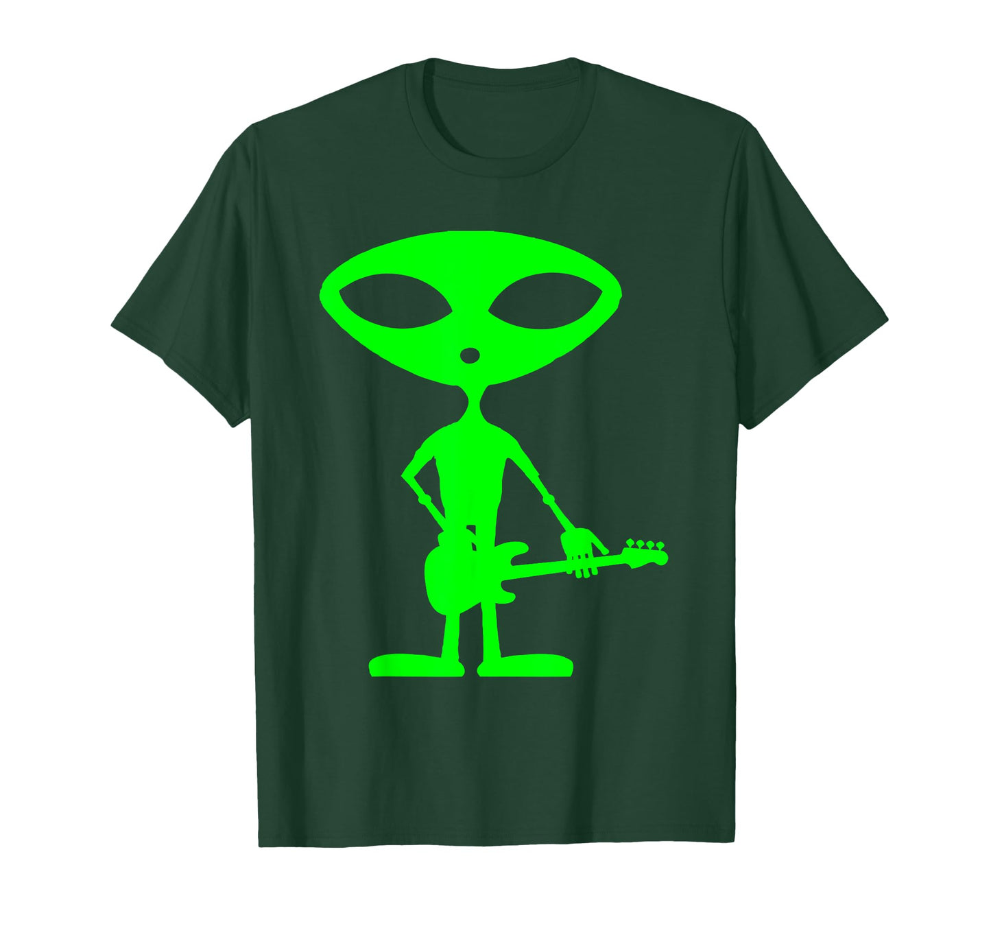 Alien Bassist Funny Bass Guitar Player T-Shirt