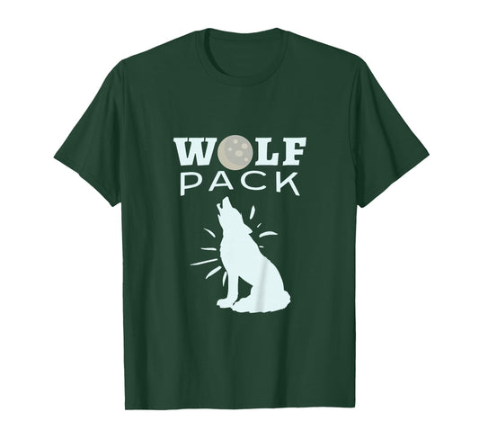 Kids Family Howling Wolf Pack Lifetime Member Boy Clothes T-Shirt T-Shirt