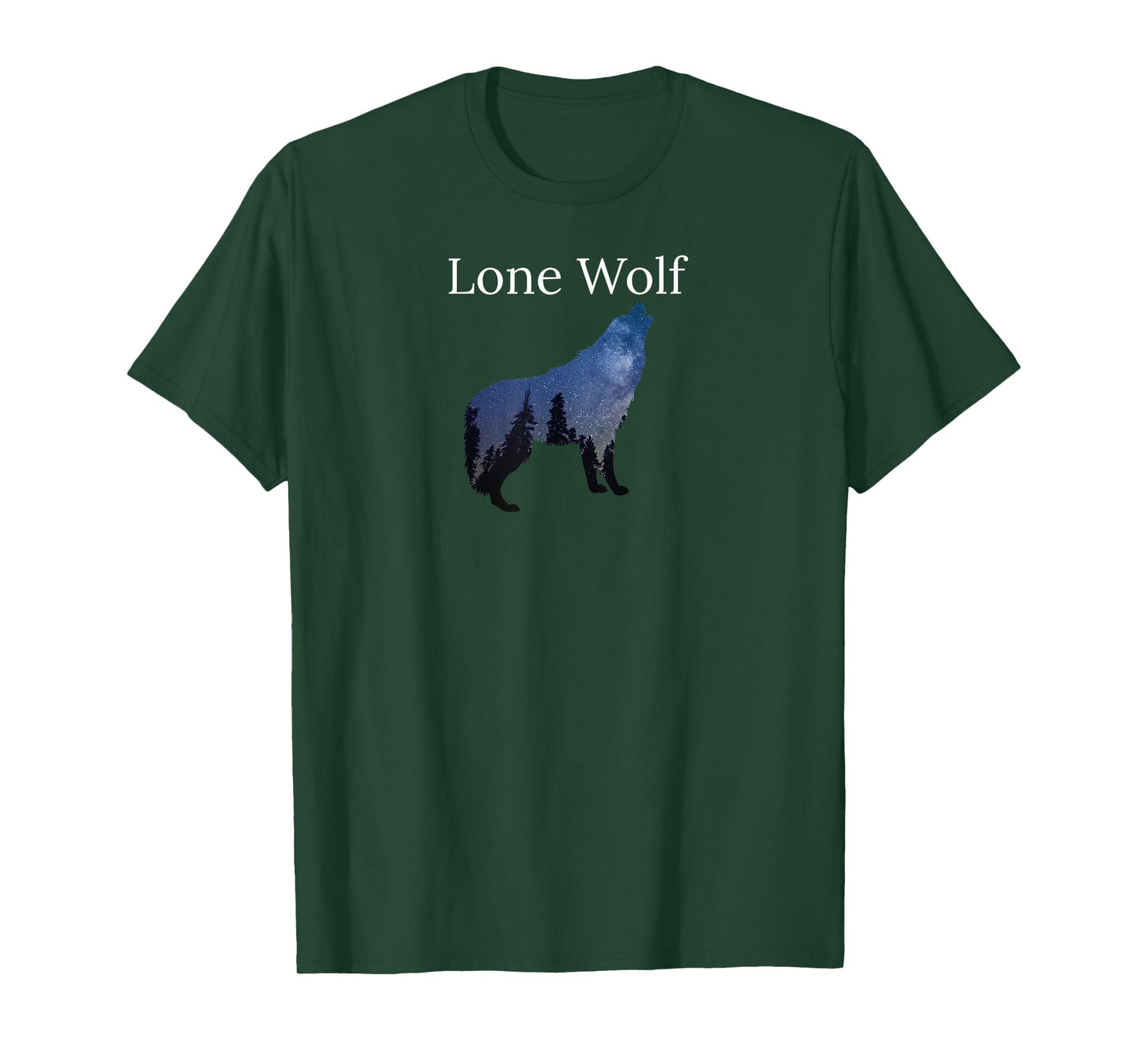 Lone Wolf Gift Shirt for Shy Introverts & Wolf Lovers Guys