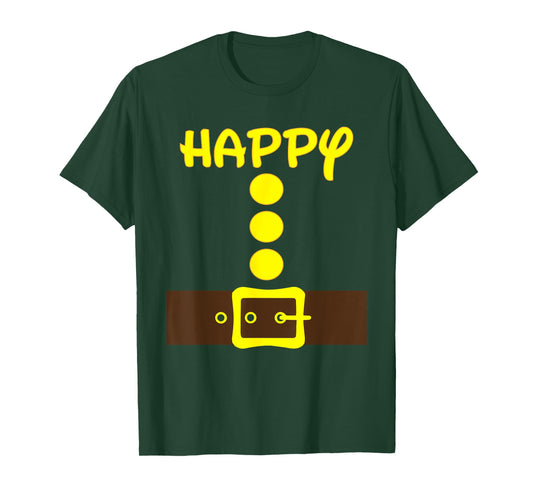 Dwarf Easy Halloween Men Women Kids Color Costume Matching T-Shirt