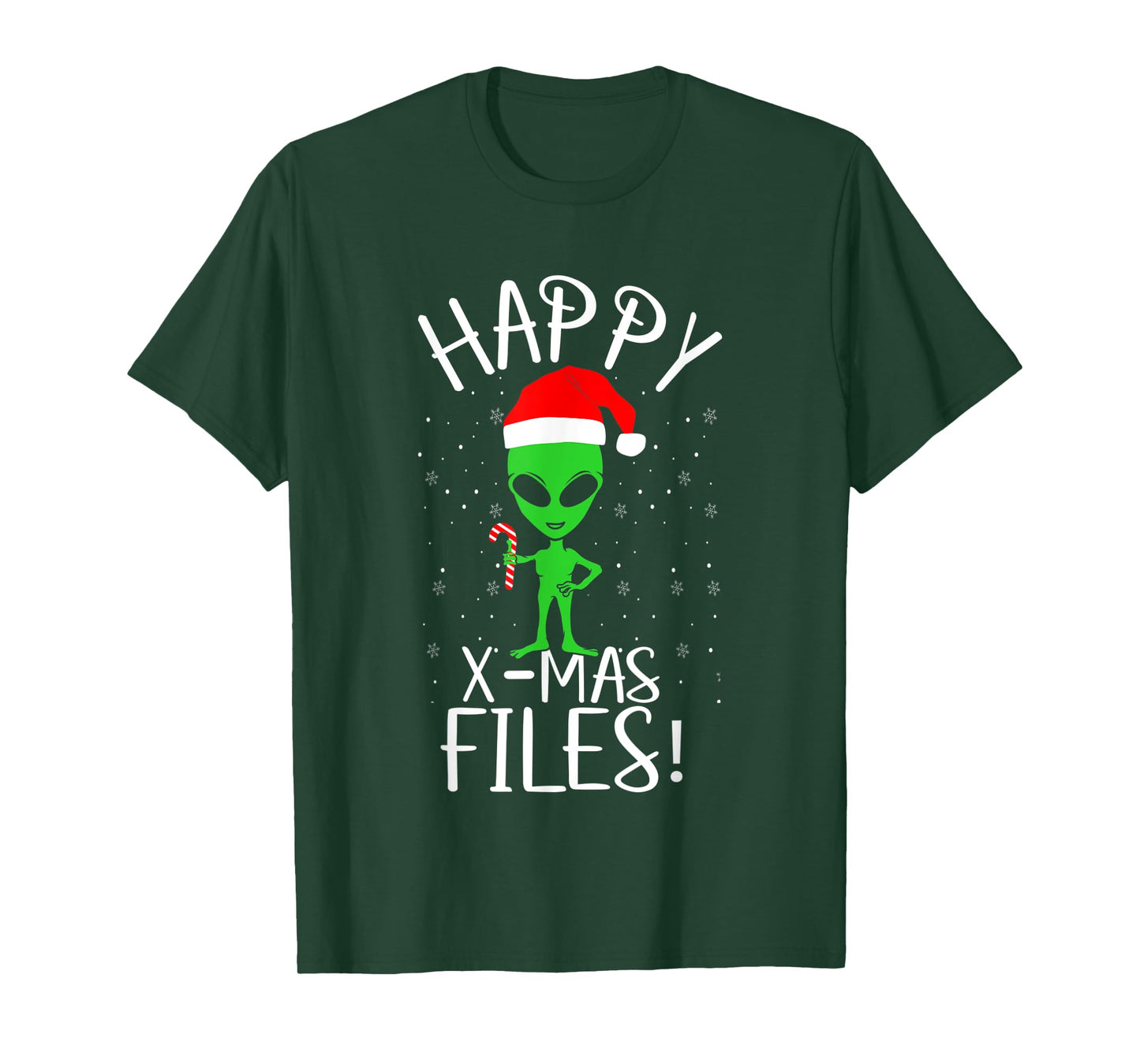 Happy X-mas Files Extraterrestrial Life Alien Beings Lover T-Shirt