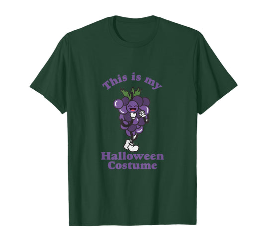 This Is My Grape Halloween Costume Retro T-Shirt