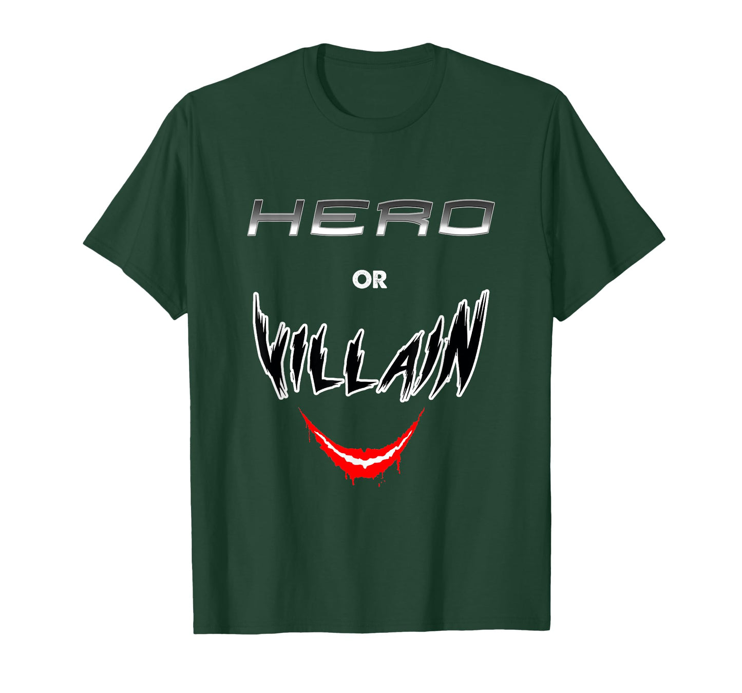 Hero Or Villain Funny Geek Retro Gift Idea T-Shirt