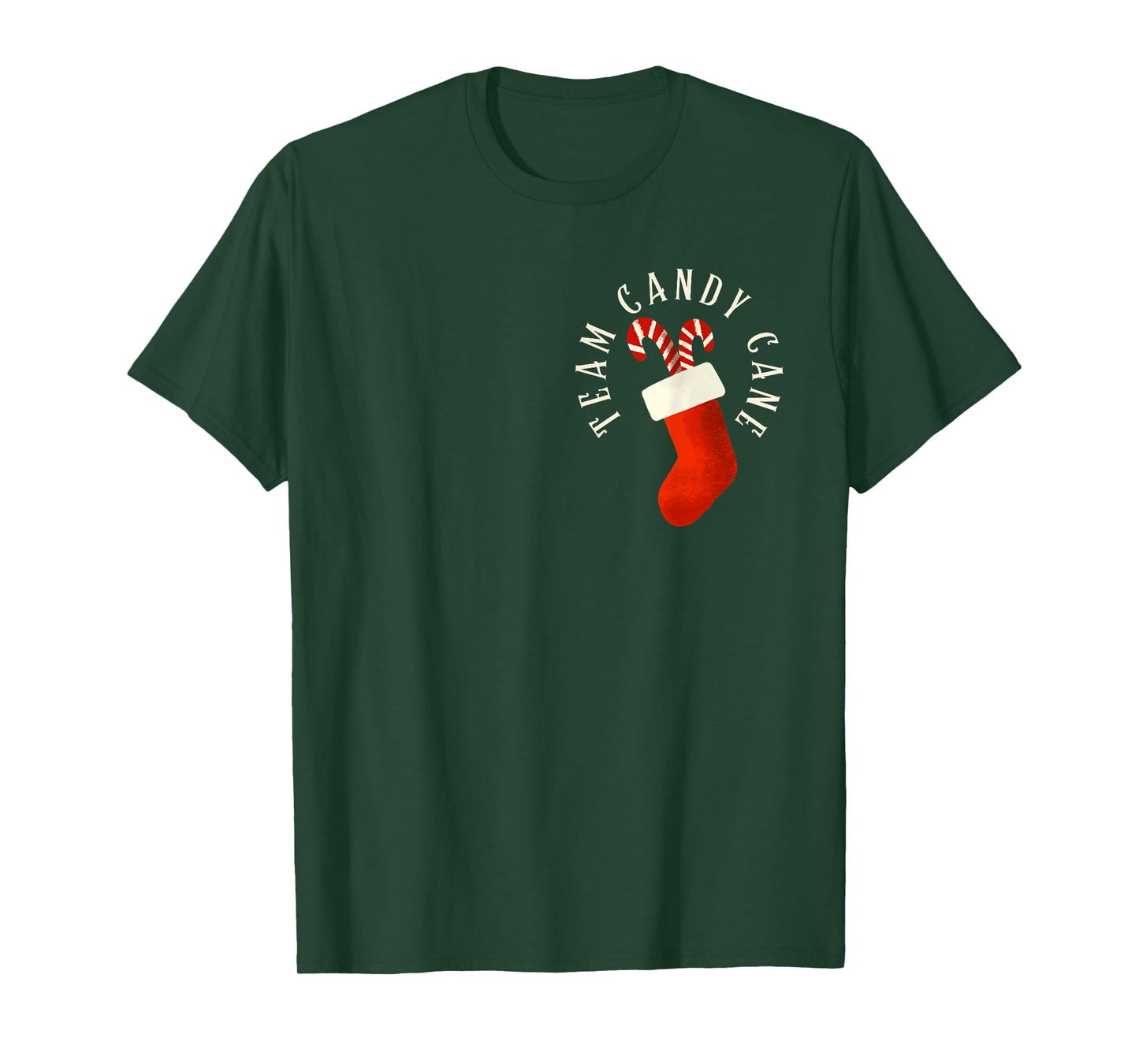 Team Candy Cane Xmas Matching Family Candy Cane Crew Pajamas T-Shirt