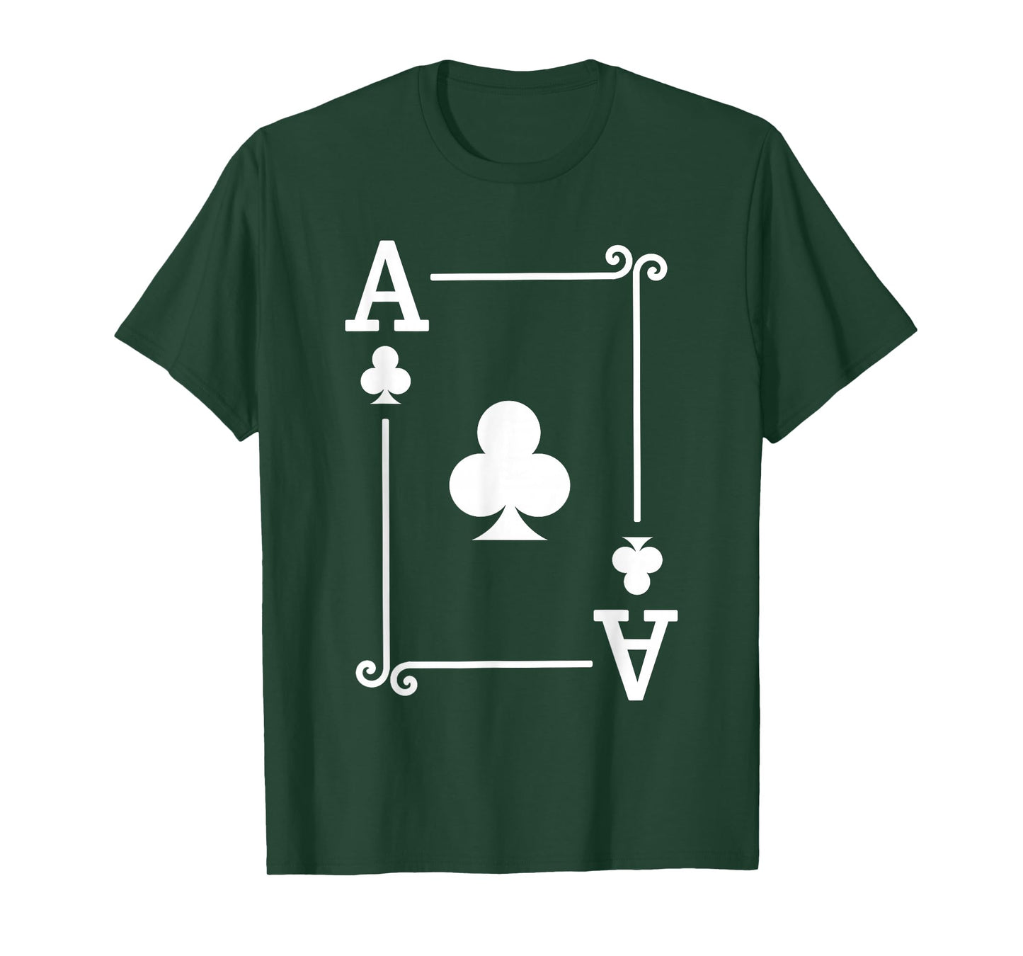 Playing Card Costume Tees - Ace Clubs Card - Ace Card T-Shirt