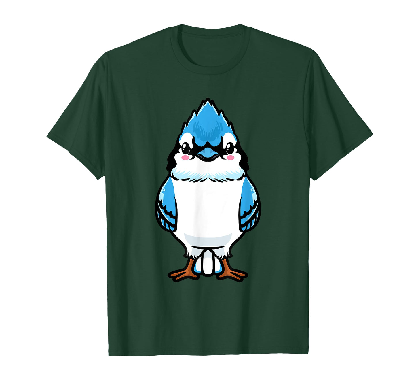 Luvevebluejaytha Blue Jay Bird Cyanocitta Cristata Design Unisex T-Shirt, Black, Small, Short Sleeve, Classic Fit, Cotton Blend, Bird Print Design, Blended Fabric