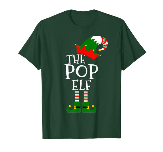 Easy The Pop Elf Costume Matching Family Group Christmas T-Shirt