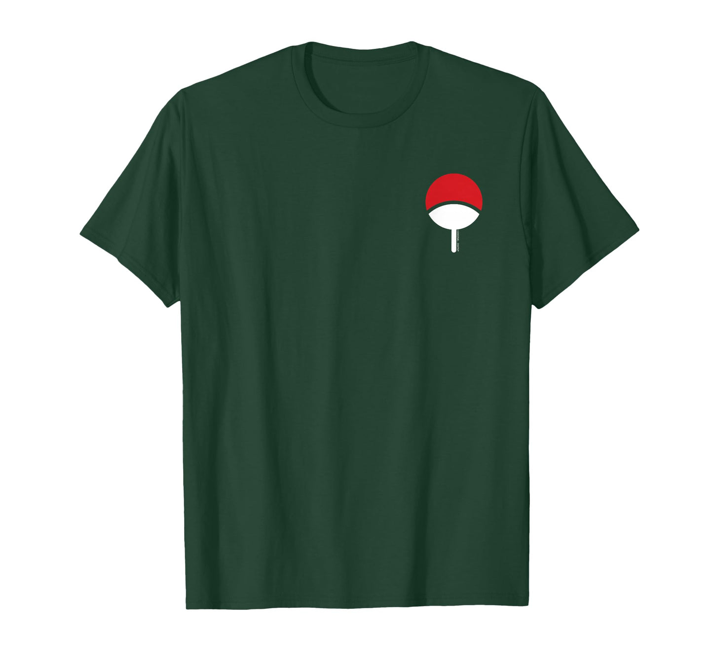 Naruto Shippuden Uchiha Icon Chest Print Anime T-Shirt