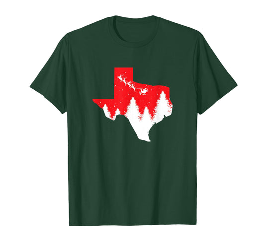 Texas Matching Family Christmas Shirts Pajamas Top T-Shirt