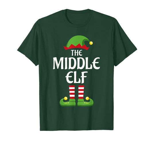 Middle Elf Family Matching Group Christmas T-Shirt