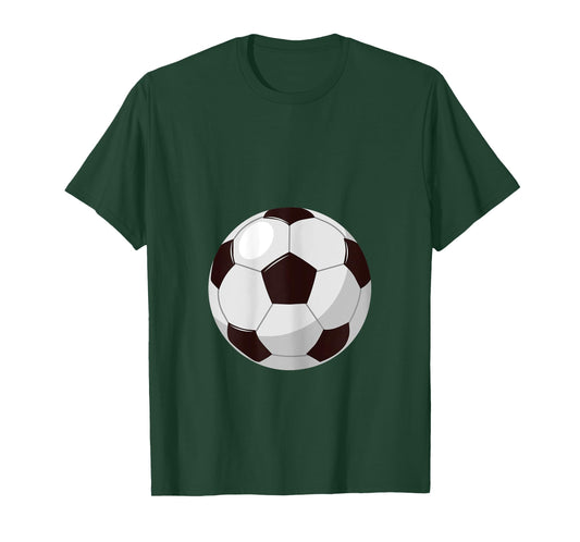 Football Funny Soccer Player Belly Pregnant Mama T-Shirt