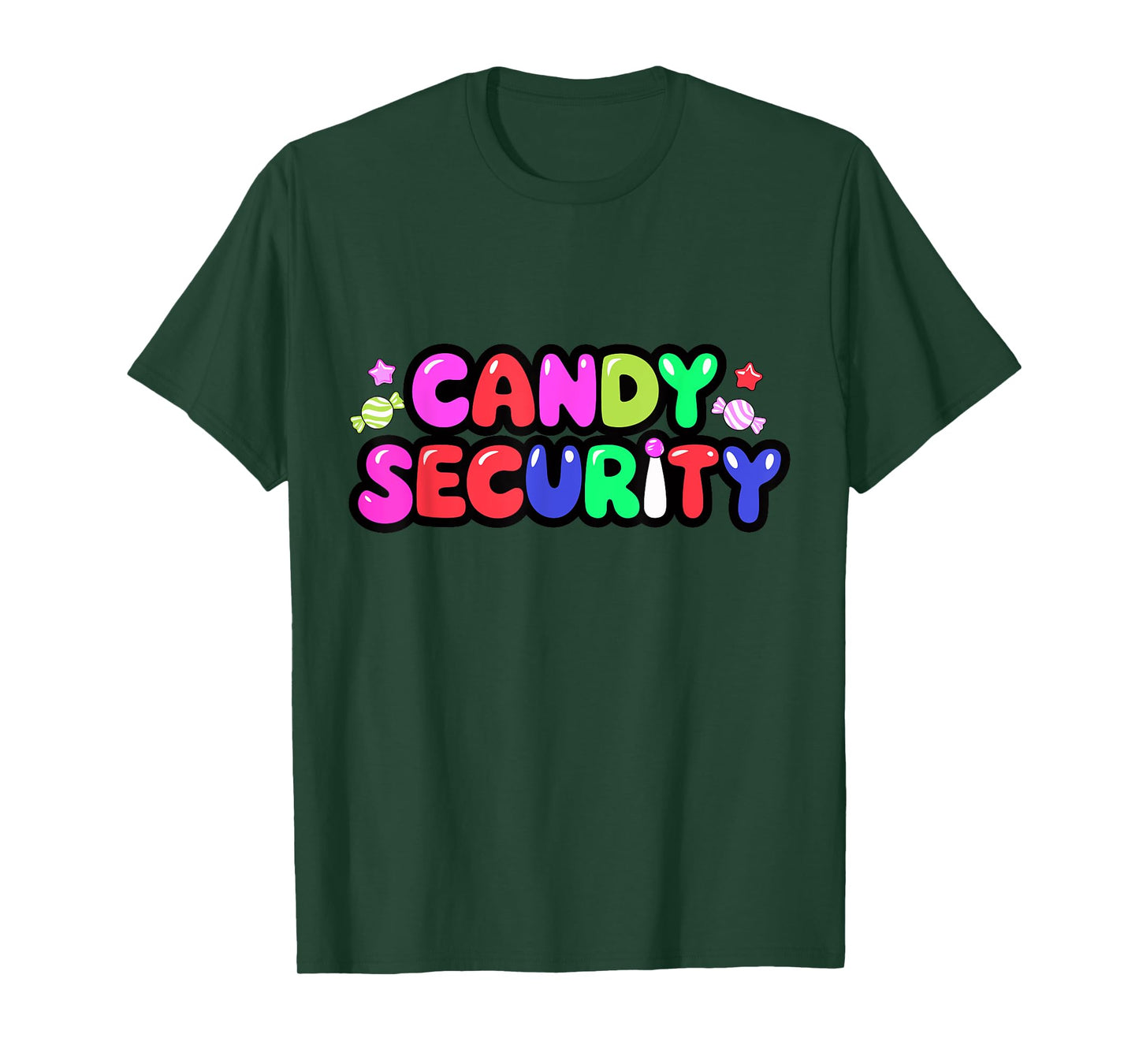 Candy Security Candyland Costume Kids Teens Adult T-Shirt