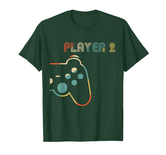 Matching Video Gamers Couple Player 1 Player 2 T-Shirt