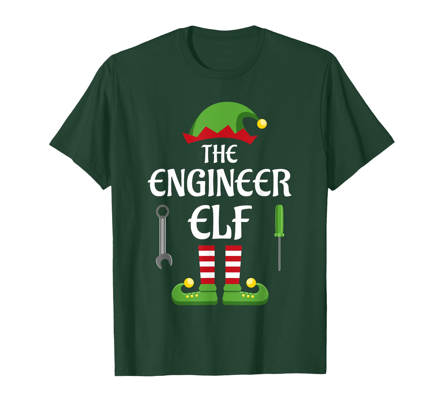 Engineer Elf Family Matching Group Christmas T-Shirt