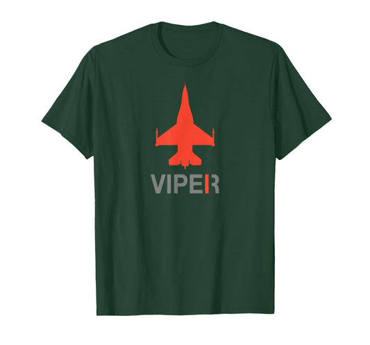 F16 Viper & US Fighter Plane Gifts Black Unisex Adult Classic Fit Short Sleeve T-Shirt Small