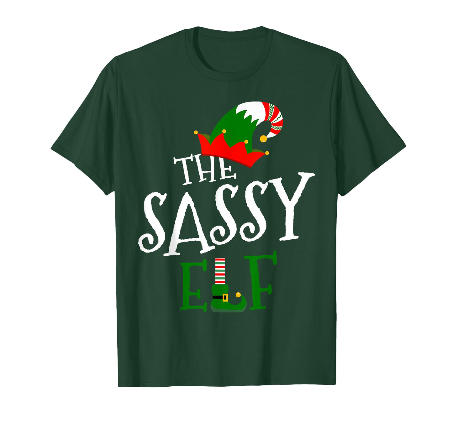 The Sassy Elf Family Matching Group Gift Christmas Costume T-Shirt