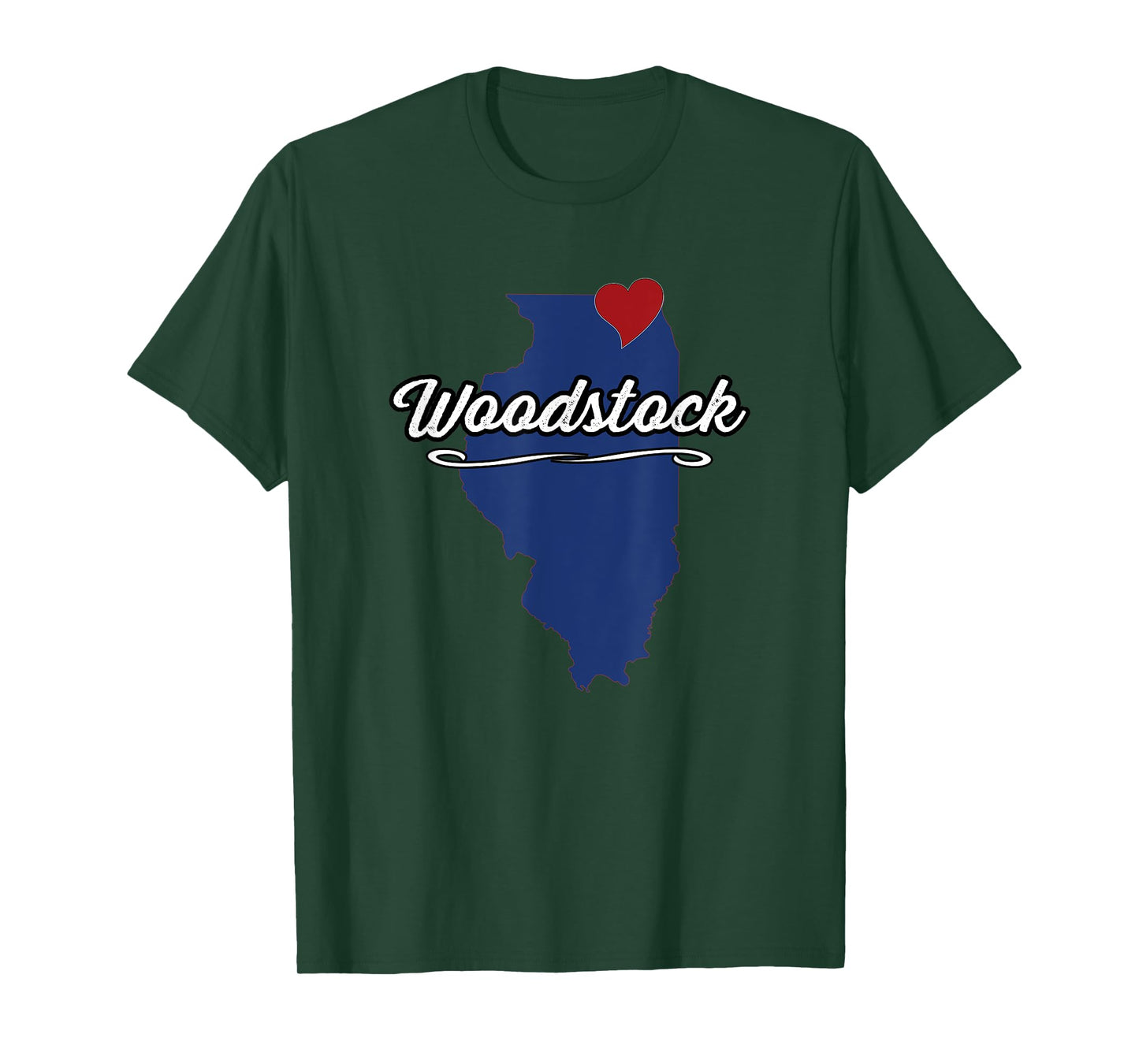 City of Woodstock Illinois | IL Town - Novelty Merch Gift - T-Shirt