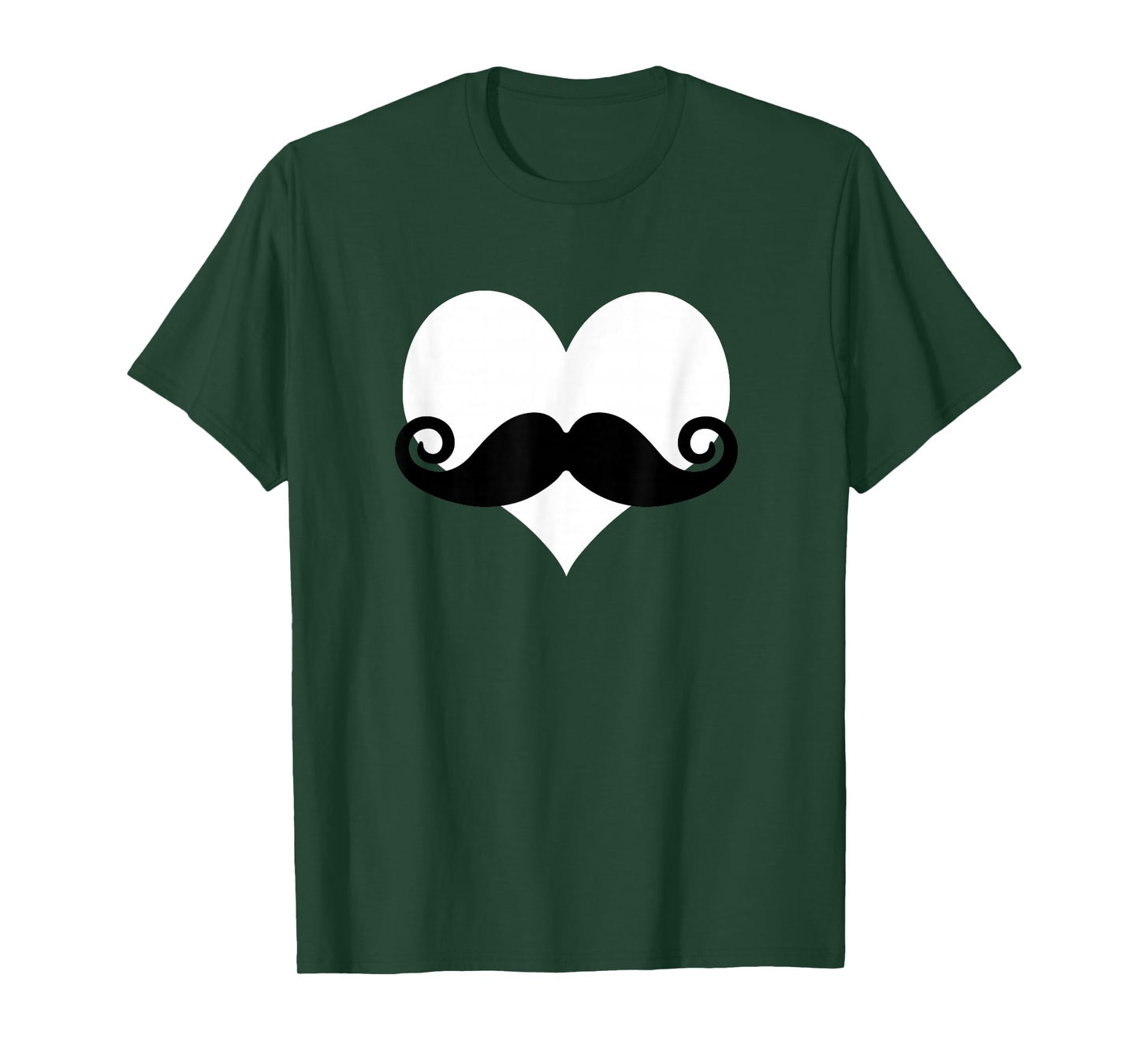 Mustache Heart Valentines Day Boys T-Shirt T-Shirt