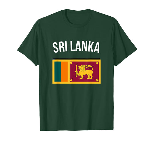 Sri Lanka T-shirt Sri Lankan Flag Tee Pride Travel Souvenir T-Shirt