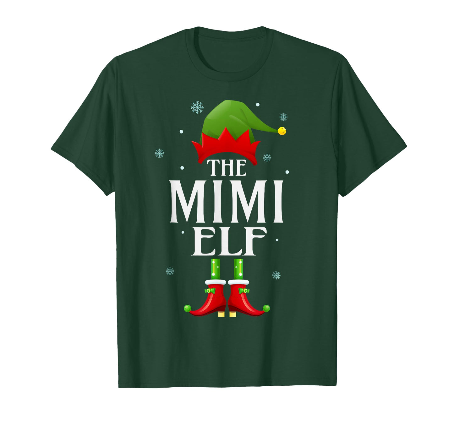 Mimi Elf Xmas Matching Family Group Christmas Party Pajama T-Shirt