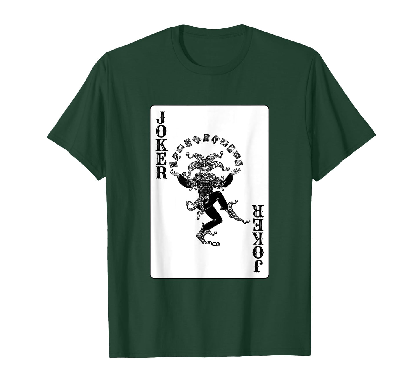 Joker Casino Poker Card Games Playing Cards Black Jack T-Shirt