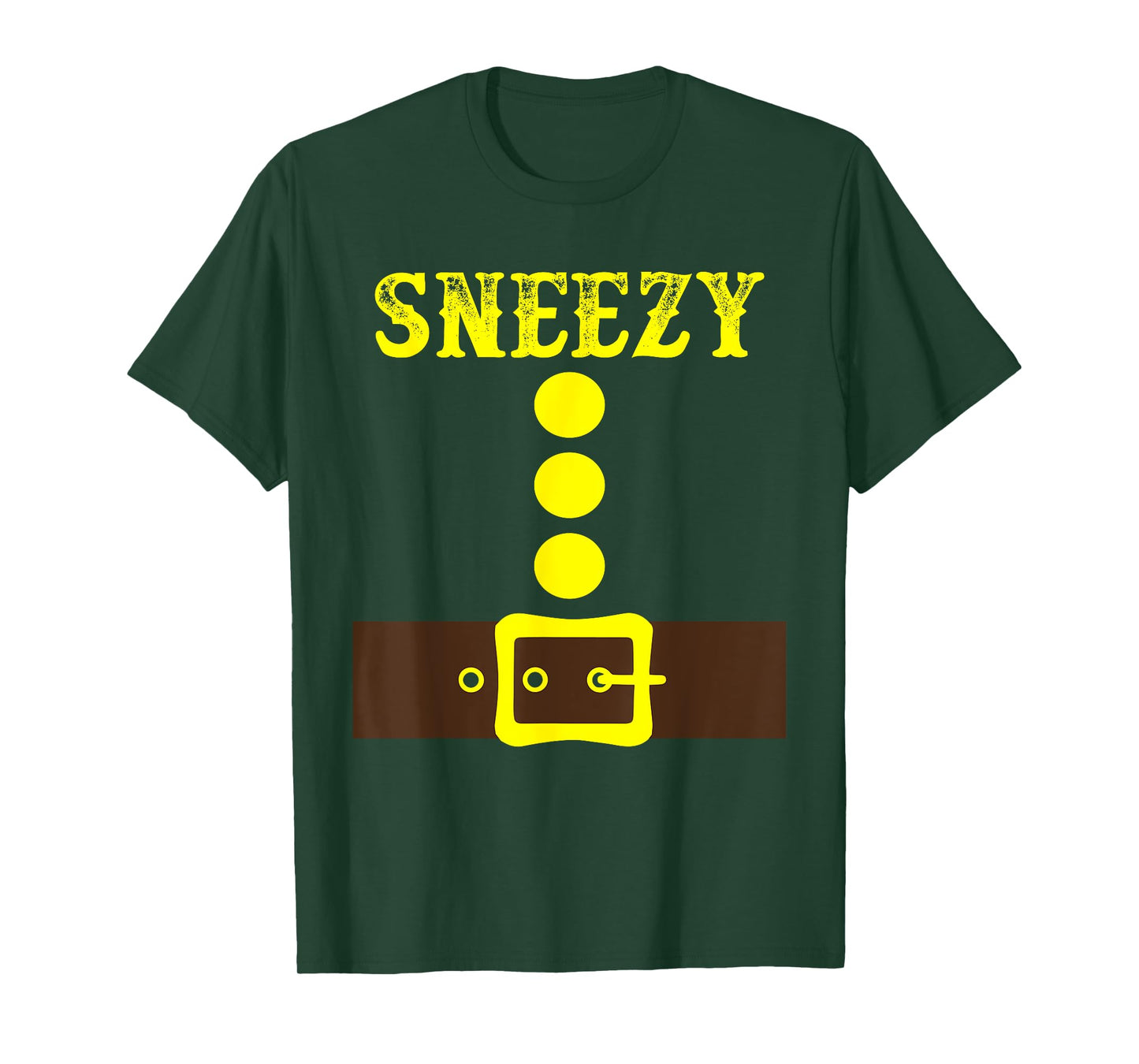 Dwarf Easy Halloween Men Women Kids Costume Matching Family T-Shirt