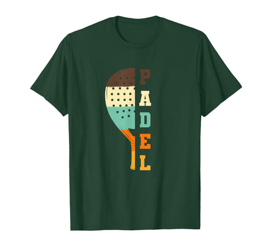 Padel Paddle Tennis Racquet Ball Vintage Colors T-Shirt