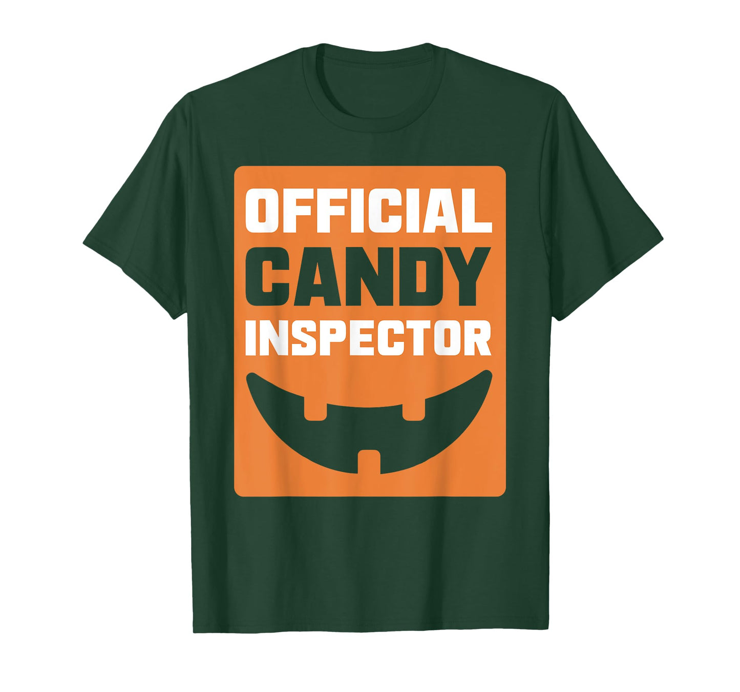 Pumpkin Official Candy Inspector Halloween T-Shirt