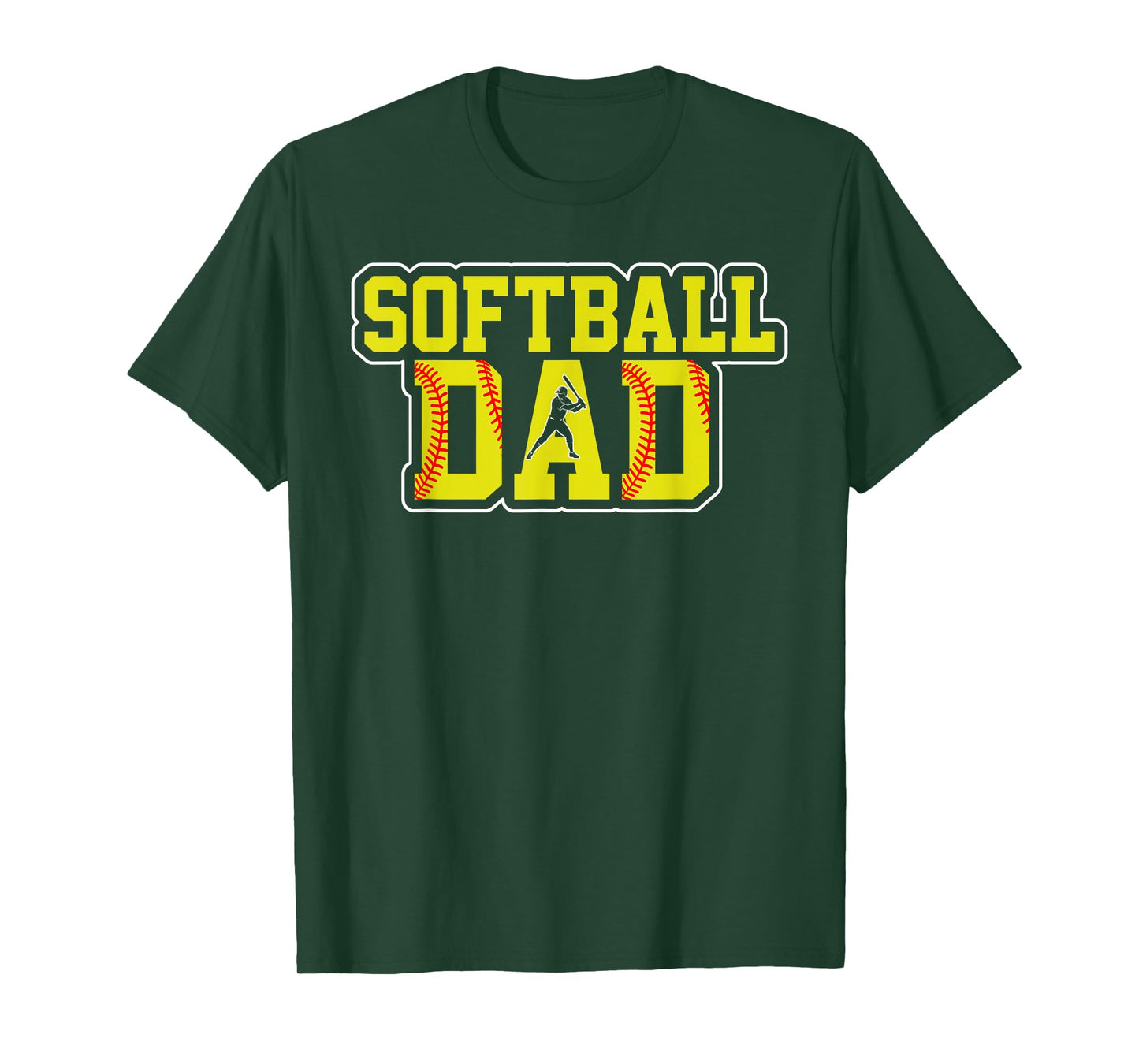 Retro Softball Dad Game Day Dad Father's Day Christmas T-Shirt