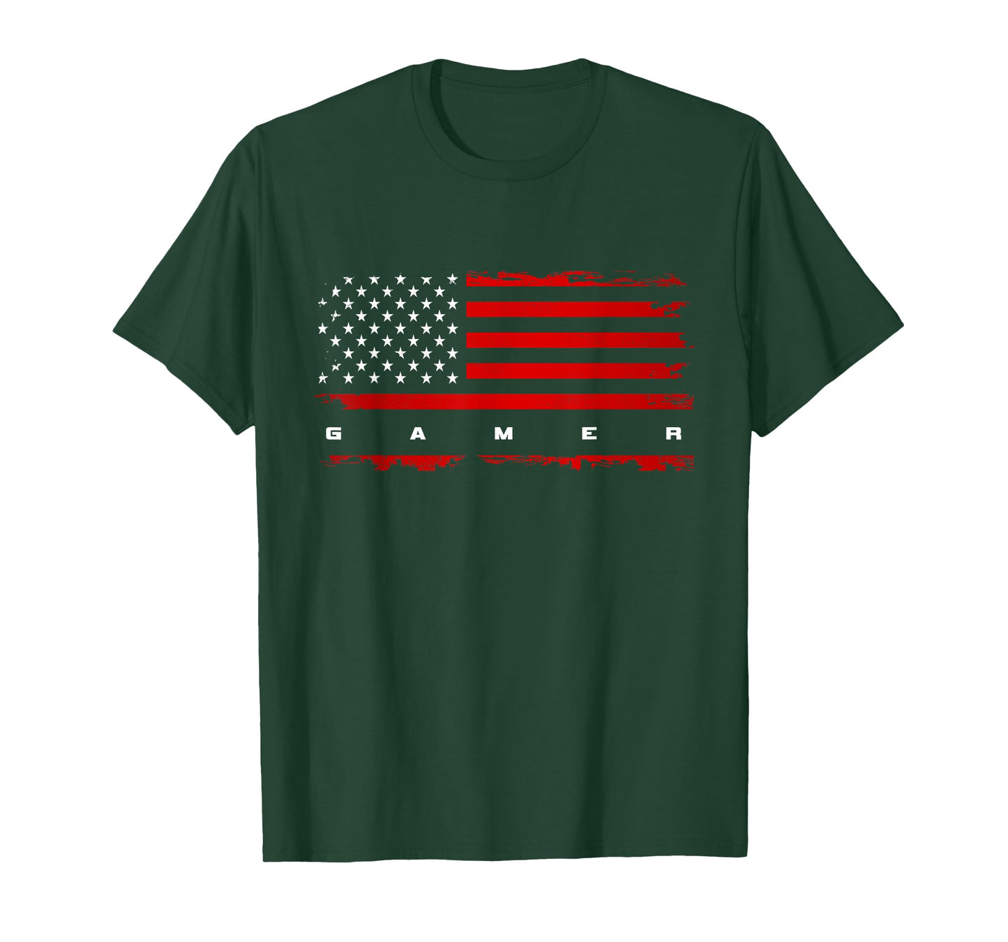 American Flag Gamer Gaming Video Game T-Shirt
