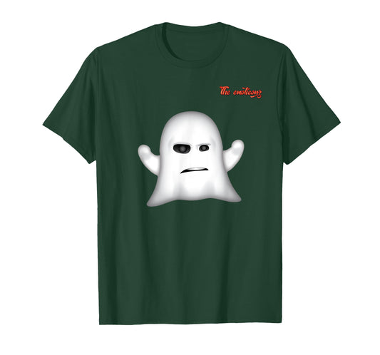 emoji frowning angry ghost face T-Shirt