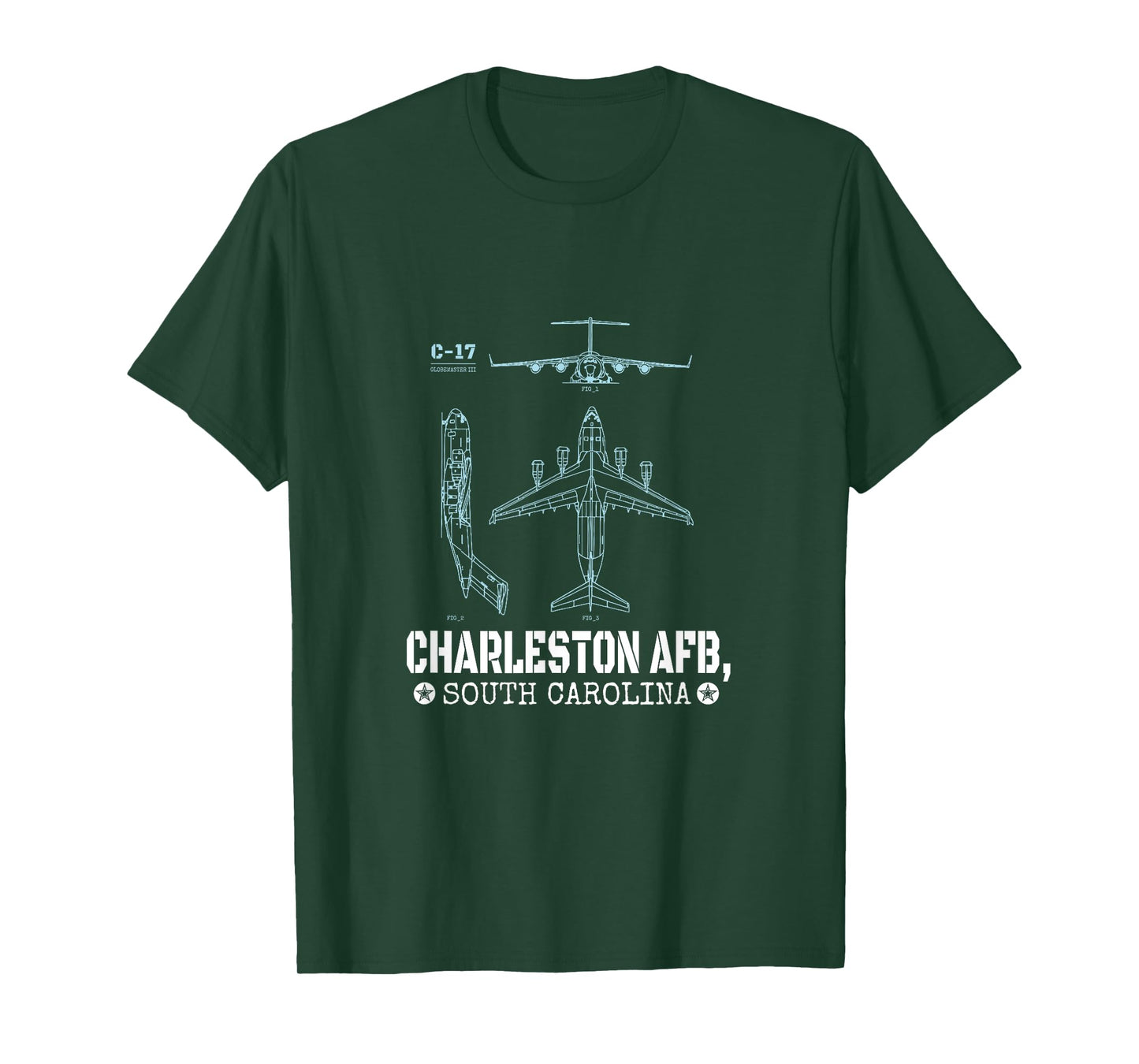 Charleston AFB Tees: C-17 Cargo Plane, Joint Base Charleston T-Shirt