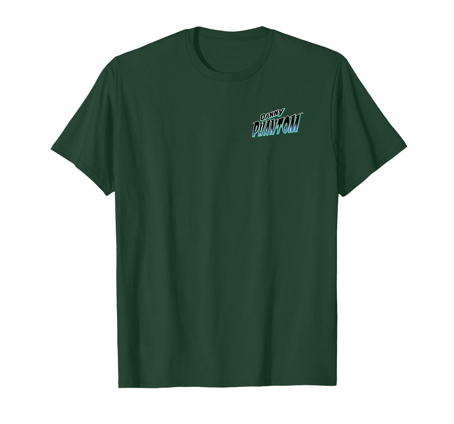 Danny Phantom Front and Back Ghost Action Pose Cartoon T-Shirt