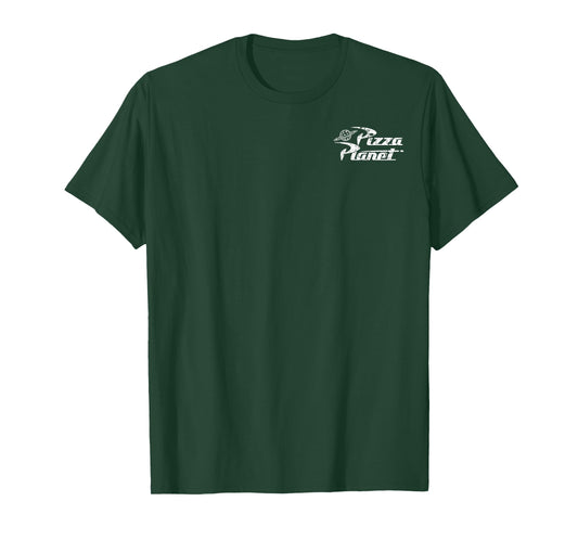 Disney Pixar Toy Story Pizza Planet Left Chest Logo T-Shirt