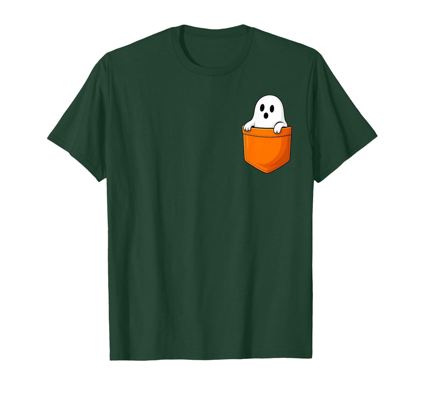 Ghost in Pocket Halloween Spooky Funny Boo Costume T-Shirt