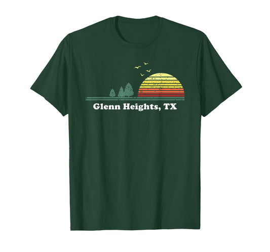 Vintage Glenn Heights, Texas Home Souvenir Print T-Shirt