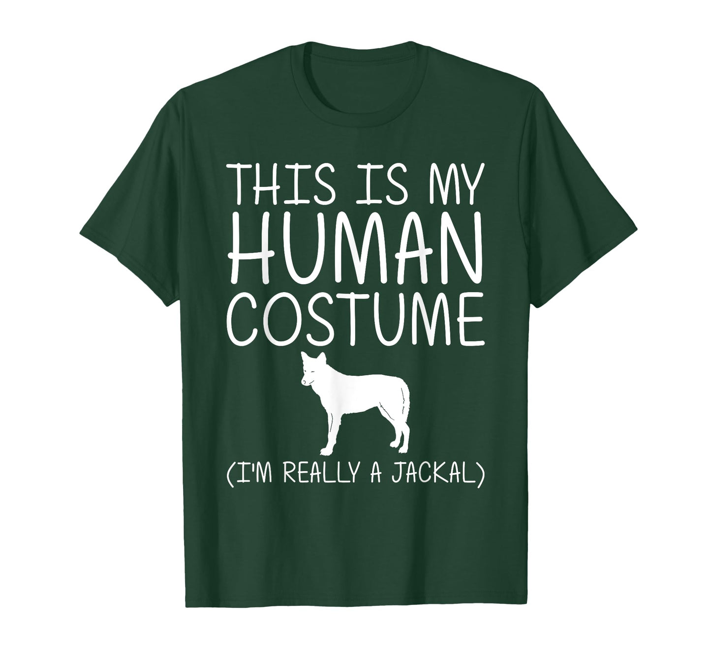 Jackal Easy Halloween Human Costume Coyote Wolf DIY Gift T-Shirt