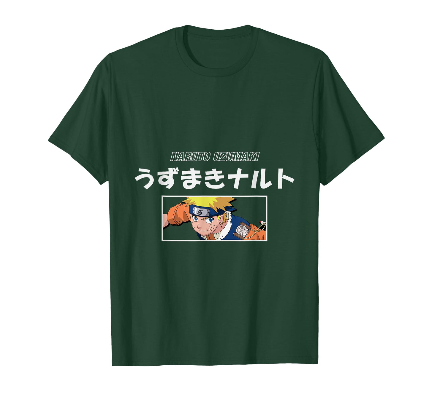 Naruto Classic Naruto Uzumaki Kanji Letters T-Shirt