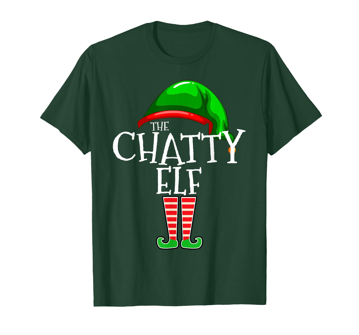 The Chatty Elf Group Matching Family Christmas T-Shirt