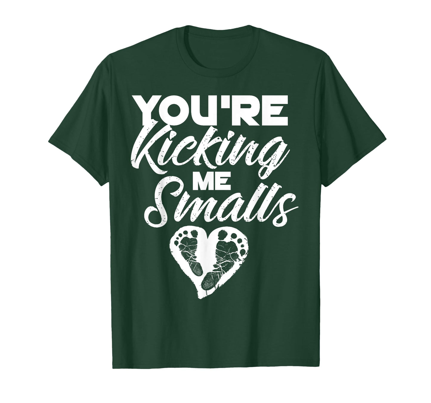You're Kicking Me Smalls Shirt | Cute Pregnant Baseball Gift T-Shirt