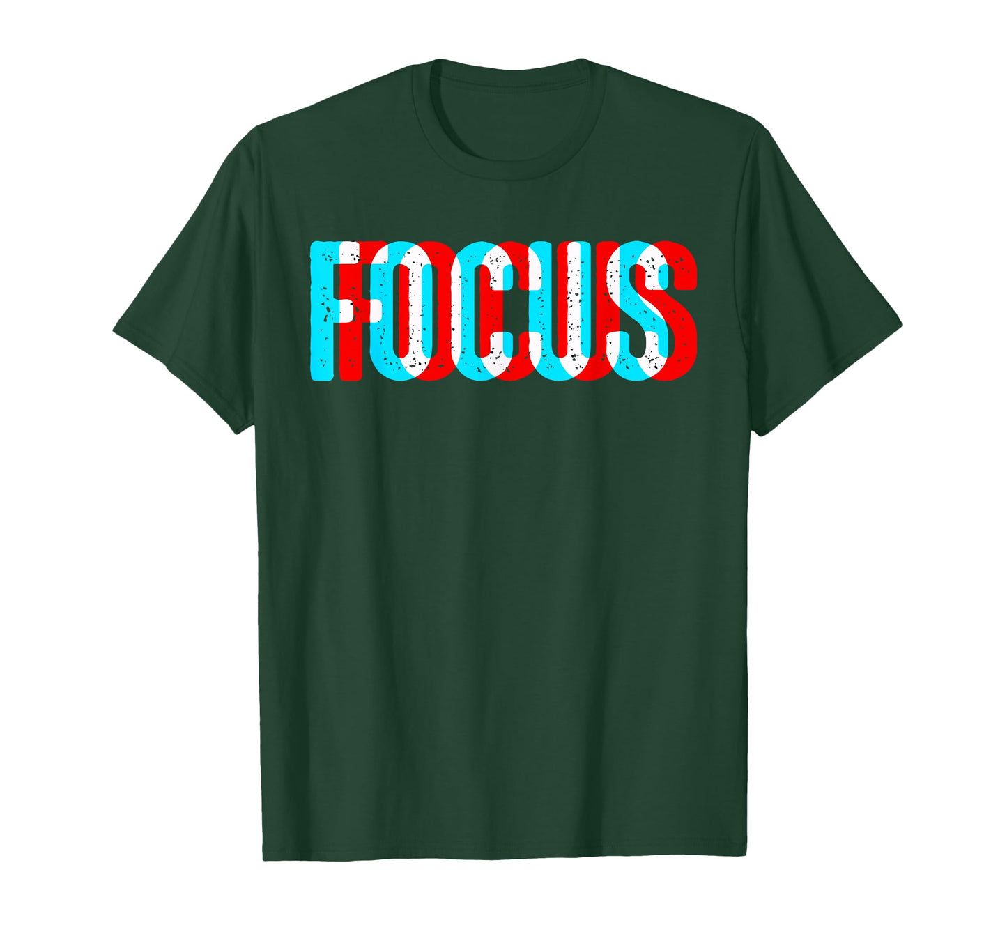 Focus - Optical Illusion Trippy Motivational T-Shirt