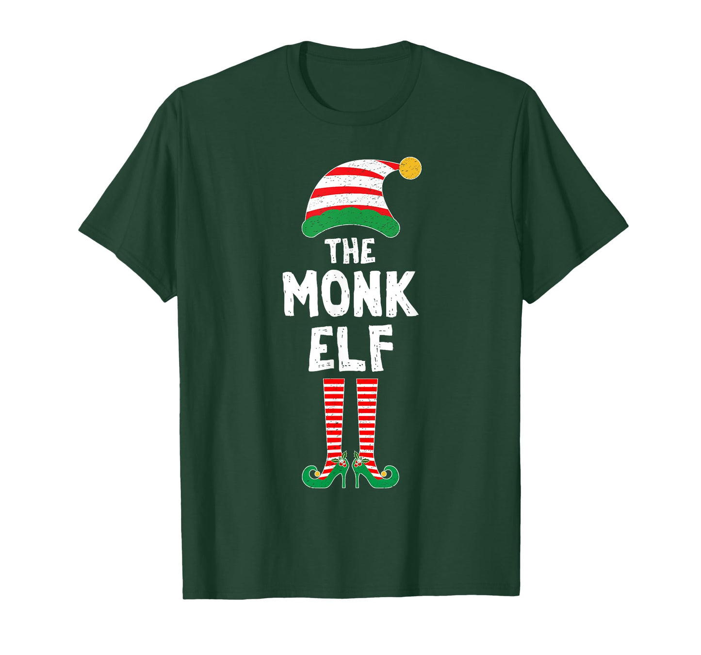 Monk Elf Gamer Christmas Role Playing Game RPG Gamer Elf T-Shirt