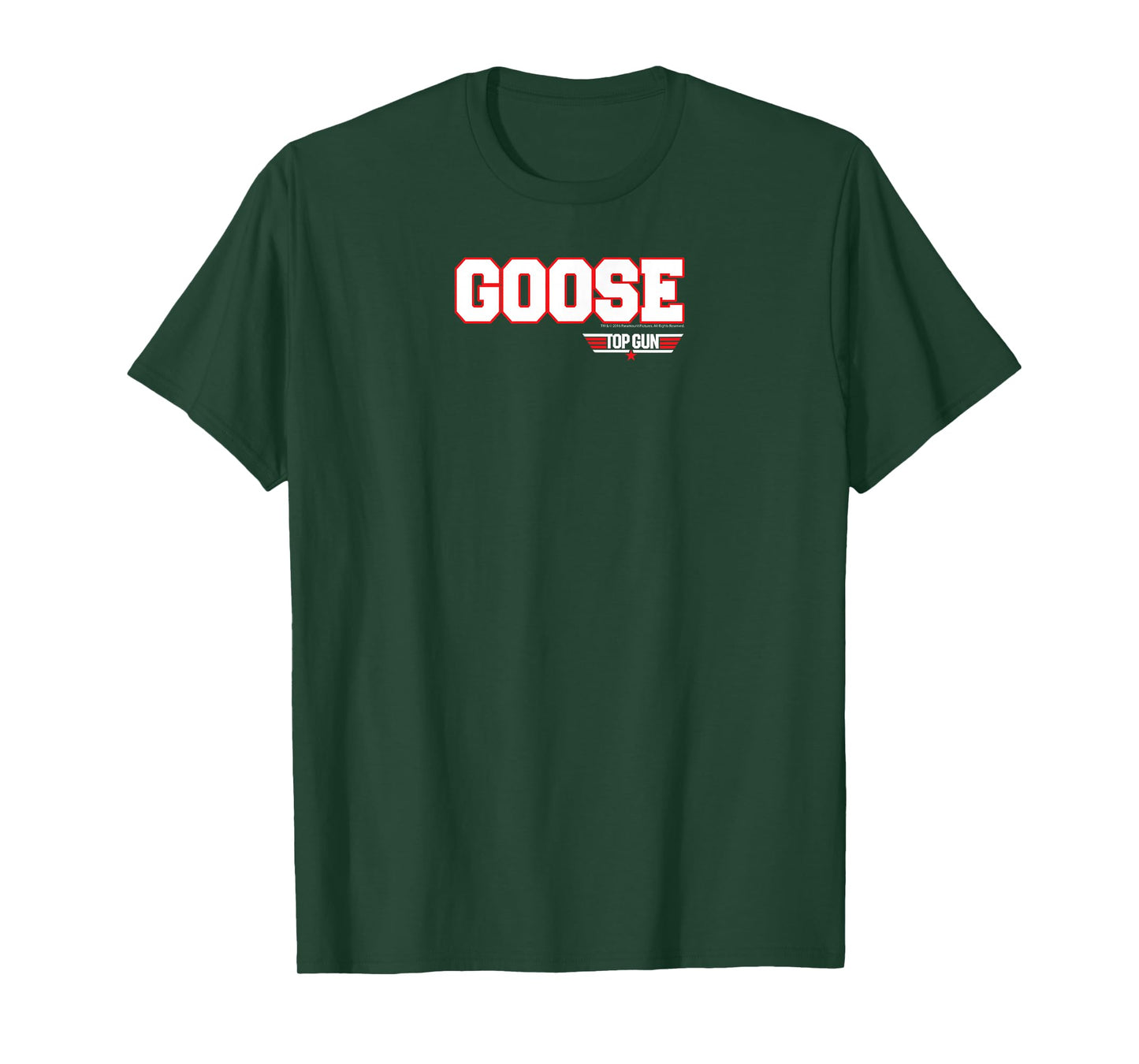 Top Gun Goose Athletic Lettering Logo Action Movie T-Shirt