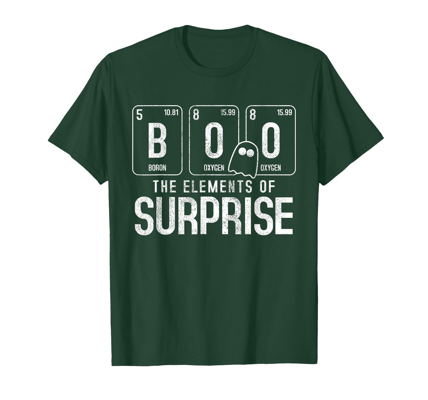 Boo The Element Of Surprise - Funny Halloween Nerd Chemist T-Shirt