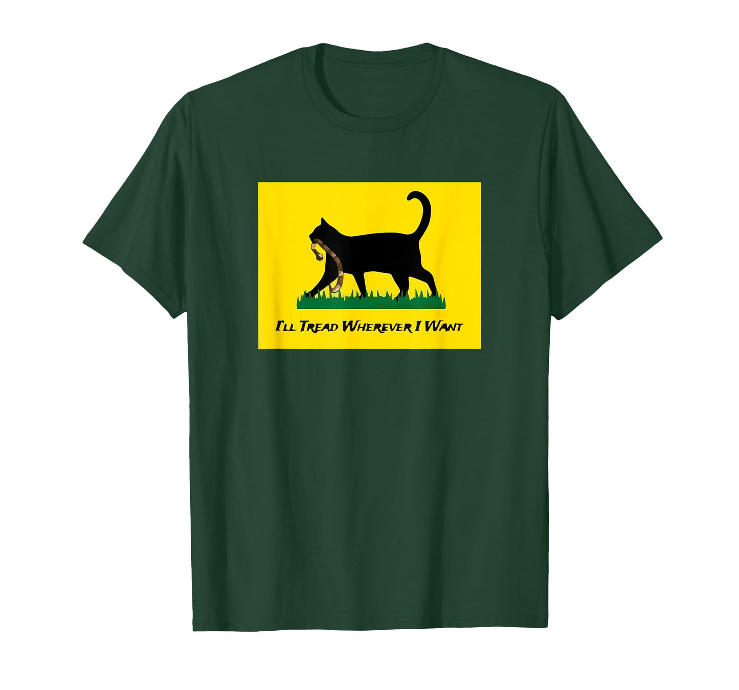 Cat Flag I'll Tread Wherever I Want T-Shirt