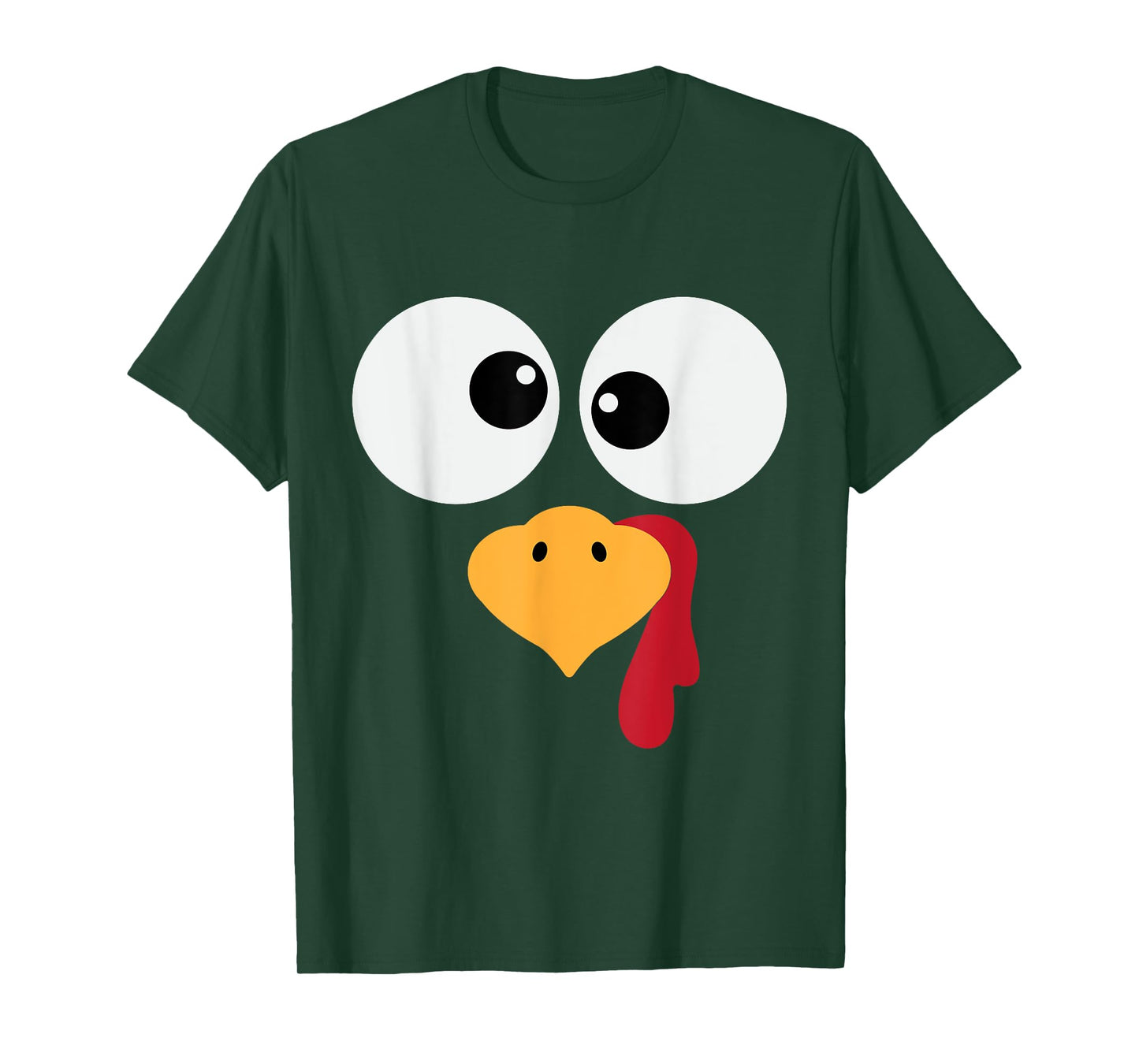 Funny Turkey Face Halloween Costume T-Shirt