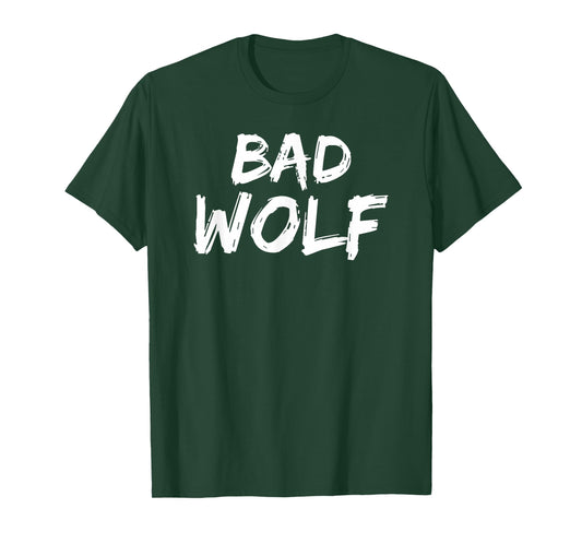 Bad Wolf In A Distressed Savage Look Tee Shirt T-Shirt