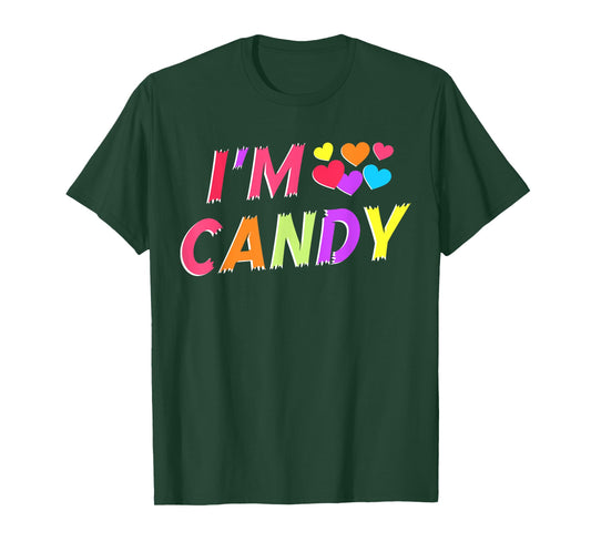 Groovy I'm Candy I Love To Eat Candy Funny Couple Matching T-Shirt