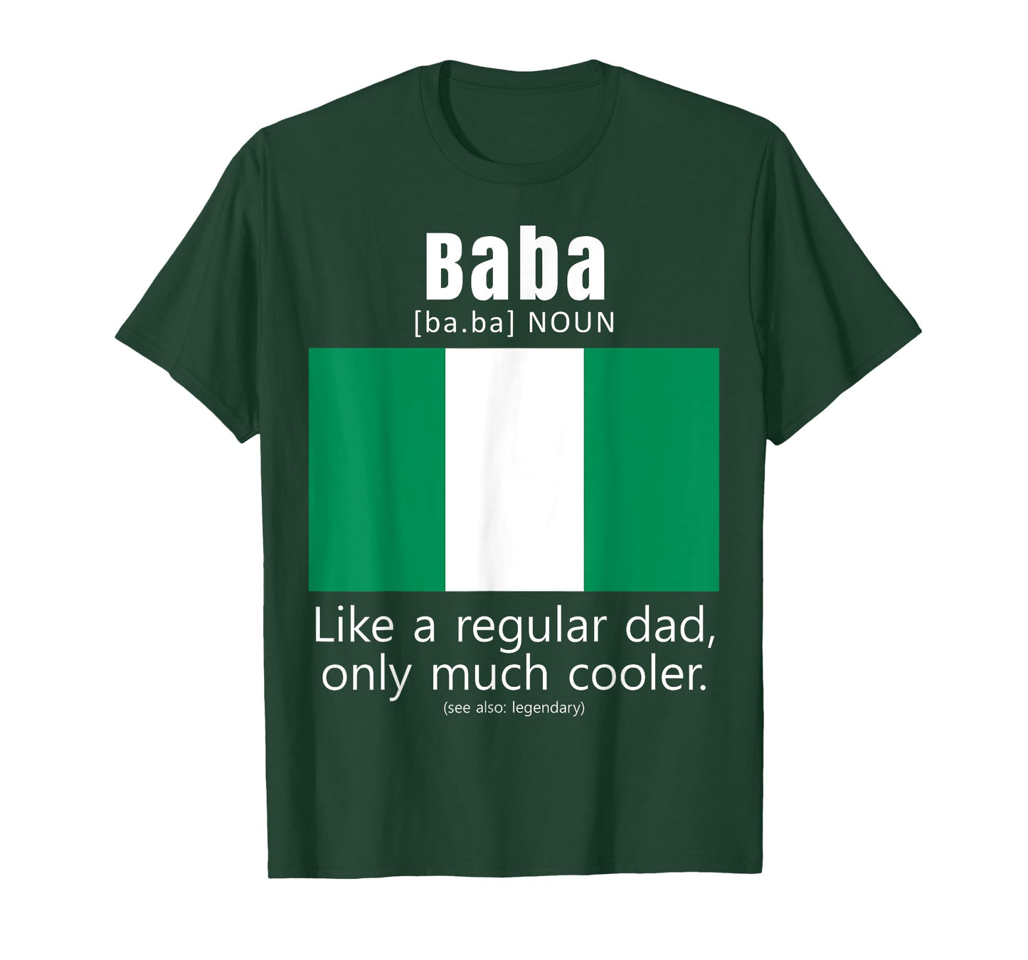 American Nigerian Patriot Flag Fathers Day Nigeria Dad T-Shirt